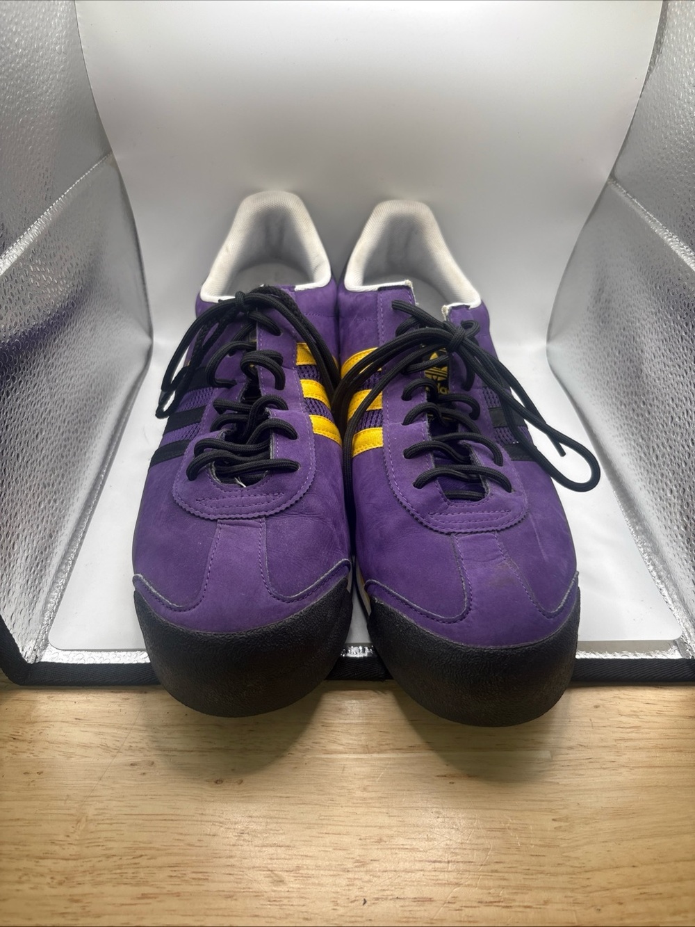 Adidas Samoa Shoes Mens Size 13 Purple Suede Casual Sneakers C75449
